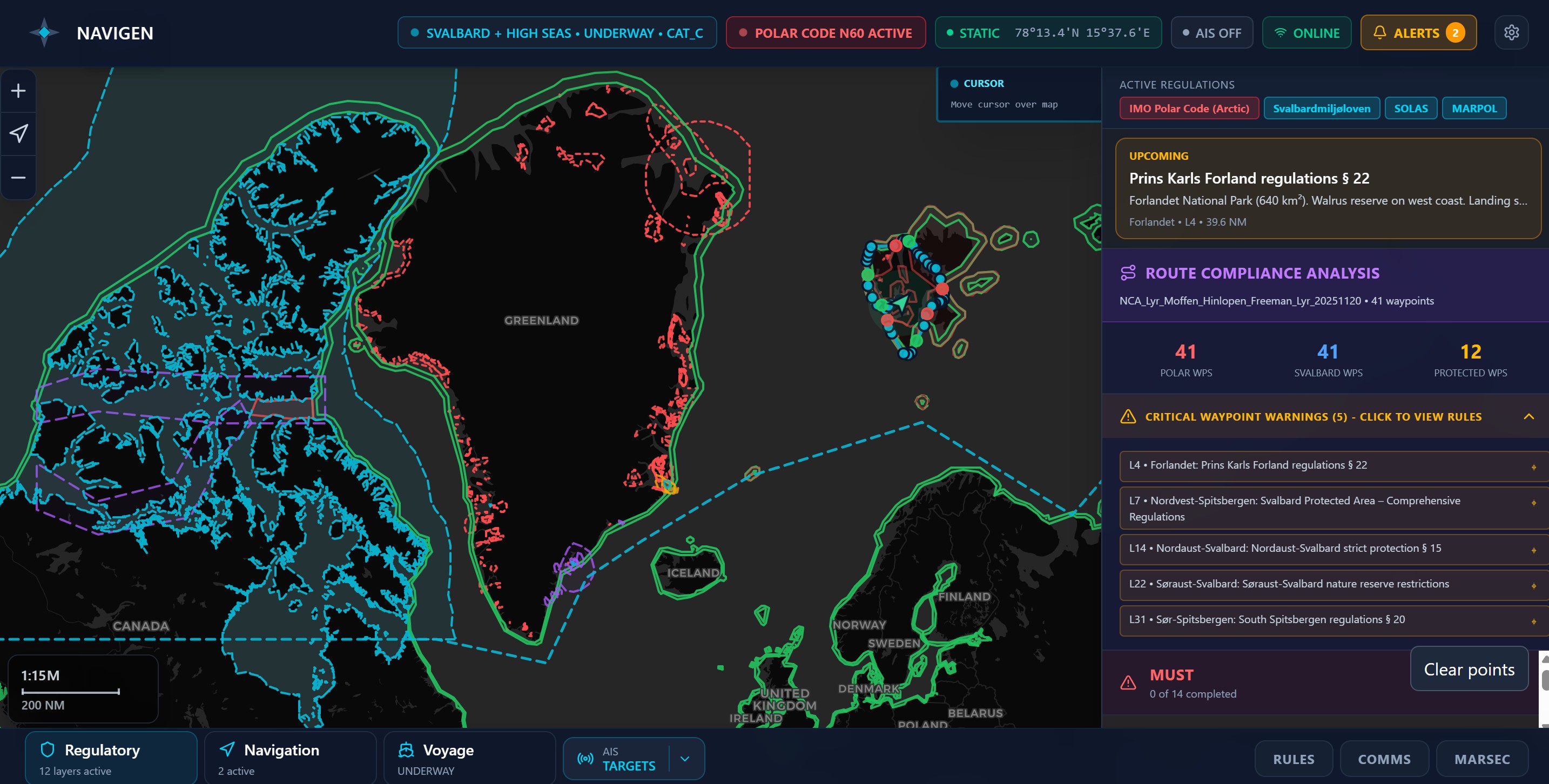 NAVIGEN Compliance preview
